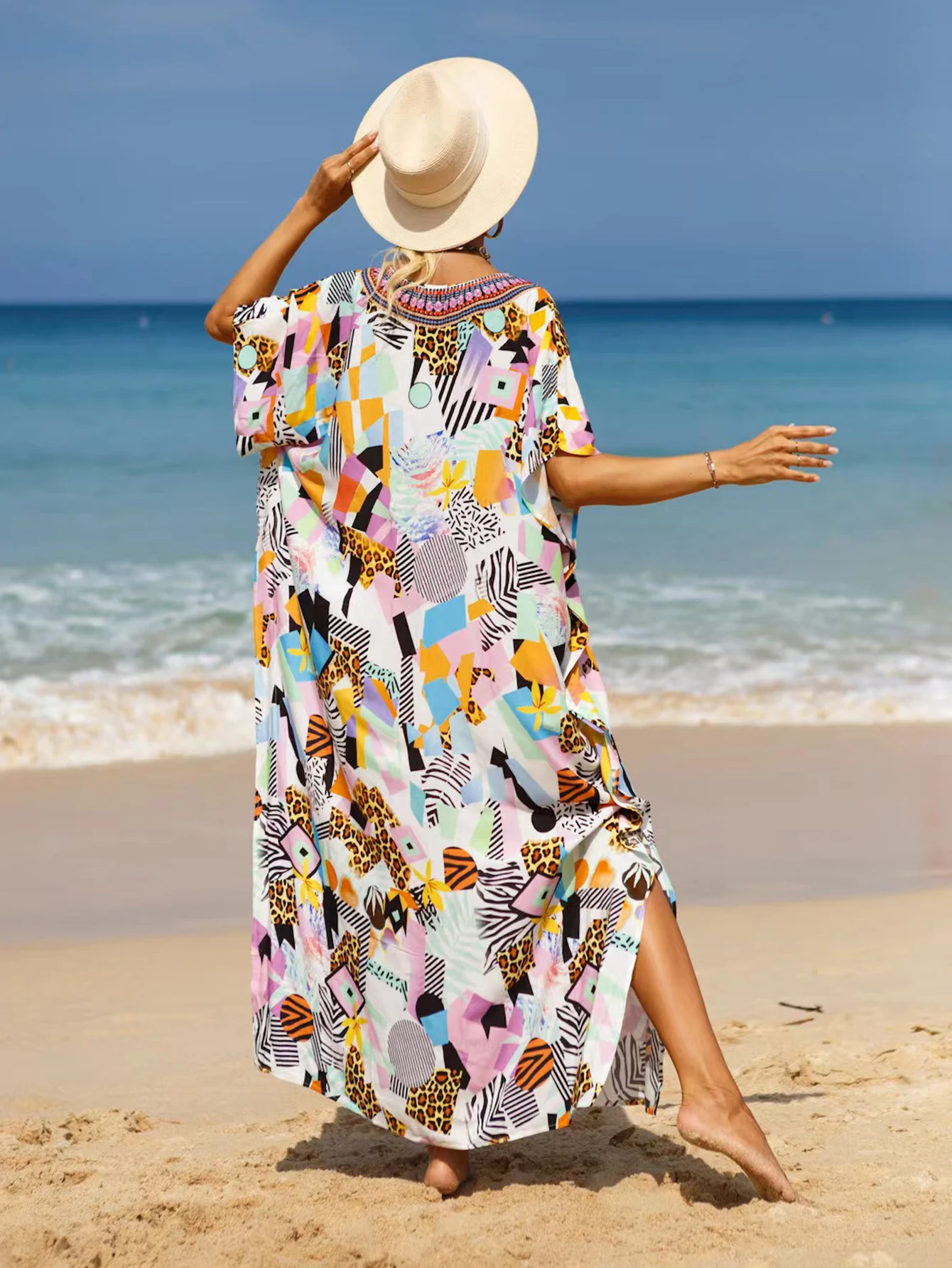 19 Colors Beach Cover-up Bohemian Beach Dress Plus Size — photo 15