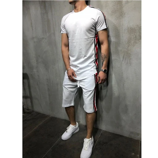 Title 14, Striped Stitching Hip-Hop Mens Suit, a stylish...