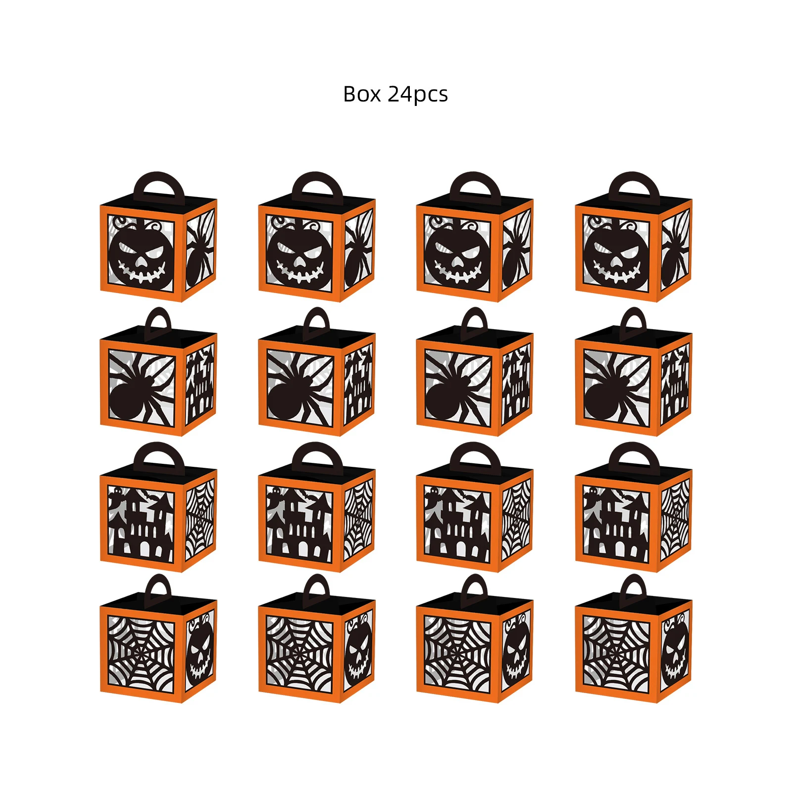 Halloween Süßigkeiten Geschenkbox für Party, Deko und Zubehör. Das perfekte Set für gruselige Halloween-Feiern. — foto 4
