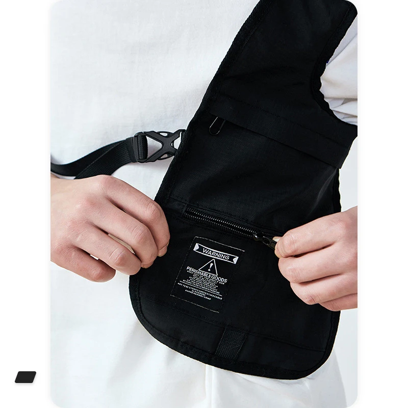 Title 1, Bolsa colete mensageiro casual hip-hop de um om...