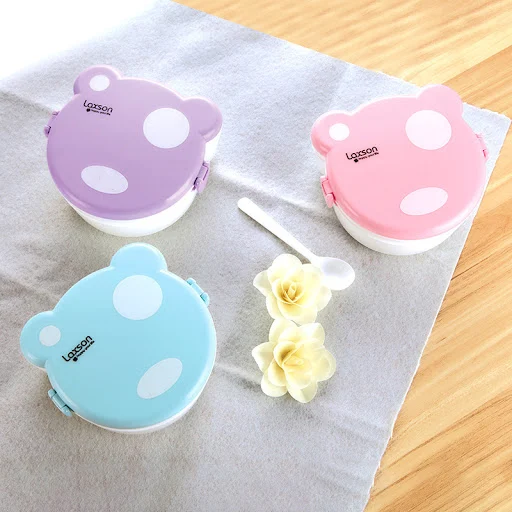 Title 5, Little Bear Cartoon Bento Double-layer Lunch Bo...