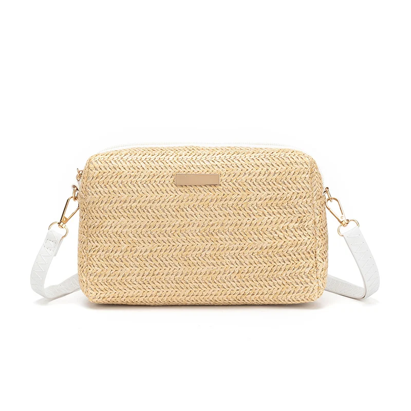Title 6, Braided Single Shoulder Cross-body Beach Bag Fe...