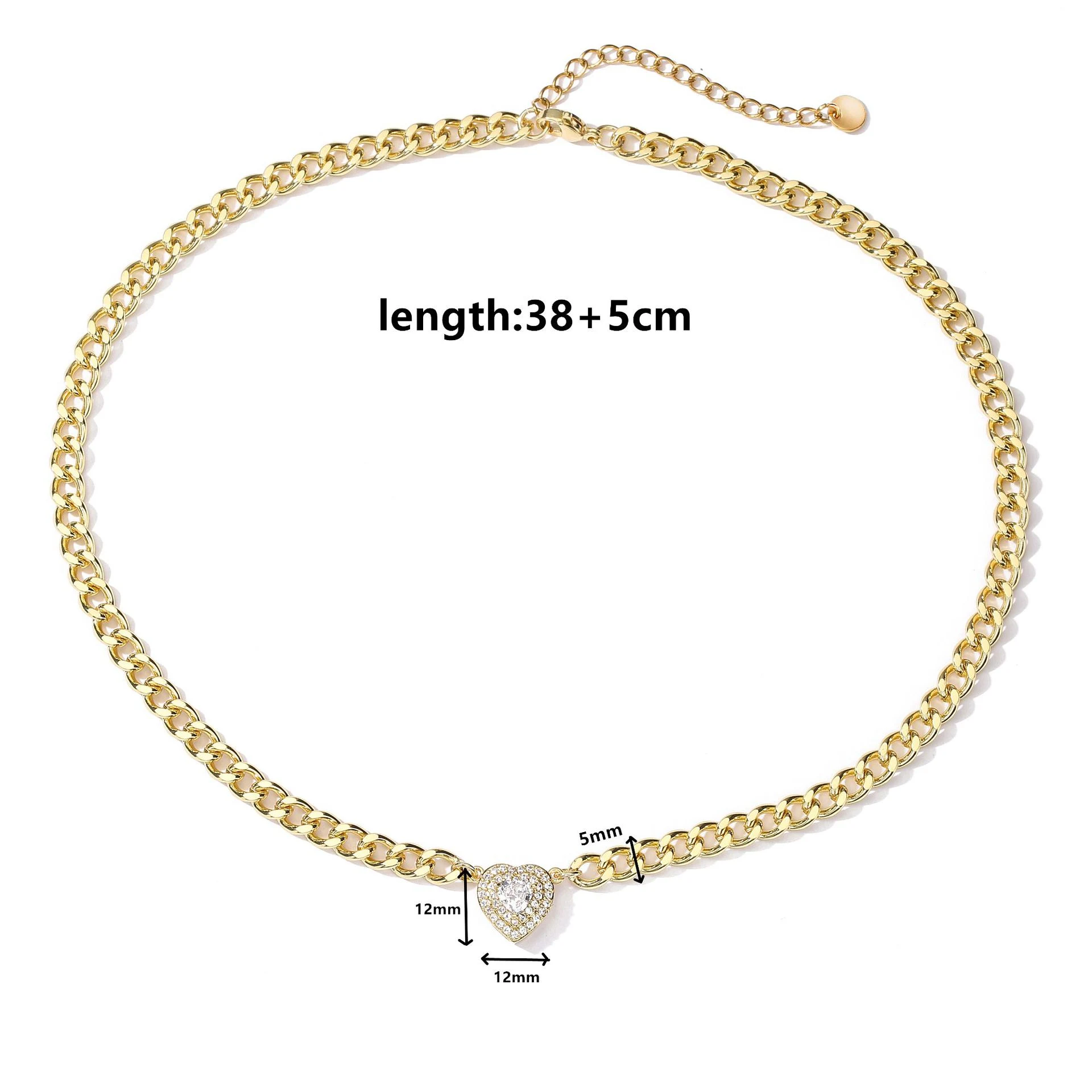Colar de Aço Inoxidável HECHENG com Pingente de Amor. Presente Perfeito e Duradouro. Joia ideal para expressar amor e carinho. Design elegante e moderno. — foto 2