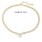 Colar de Aço Inoxidável HECHENG com Pingente de Amor. Presente Perfeito e Duradouro. Joia ideal para expressar amor e carinho. Design elegante e moderno. — foto 2