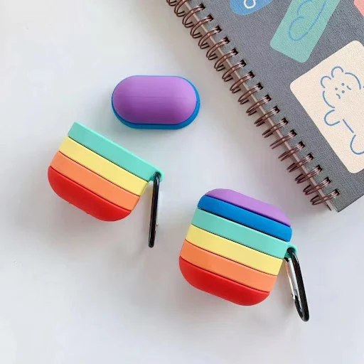 Title 4, Rainbow protective sleeve compatible with Apple...
