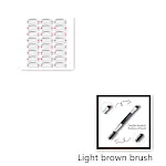 Light brown plus brush plus ey