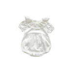 Macacão Infantil de Renda Jacquard com Gola Redonda Roupa de Bebê Confortável e Charmosa Ideal para Engatinhar e para o Dia a Dia Estiloso — foto 5