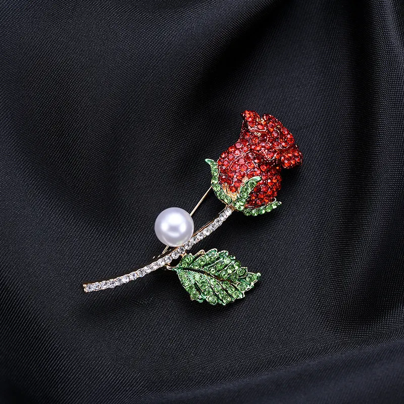 Title 4, Corsage de Liga de Zinco com Strass e Gota de Ó...