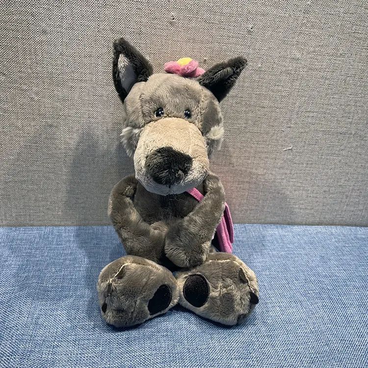 Title 3, Cute Little Wolf Velvet Doll Ragdoll, perfect f...
