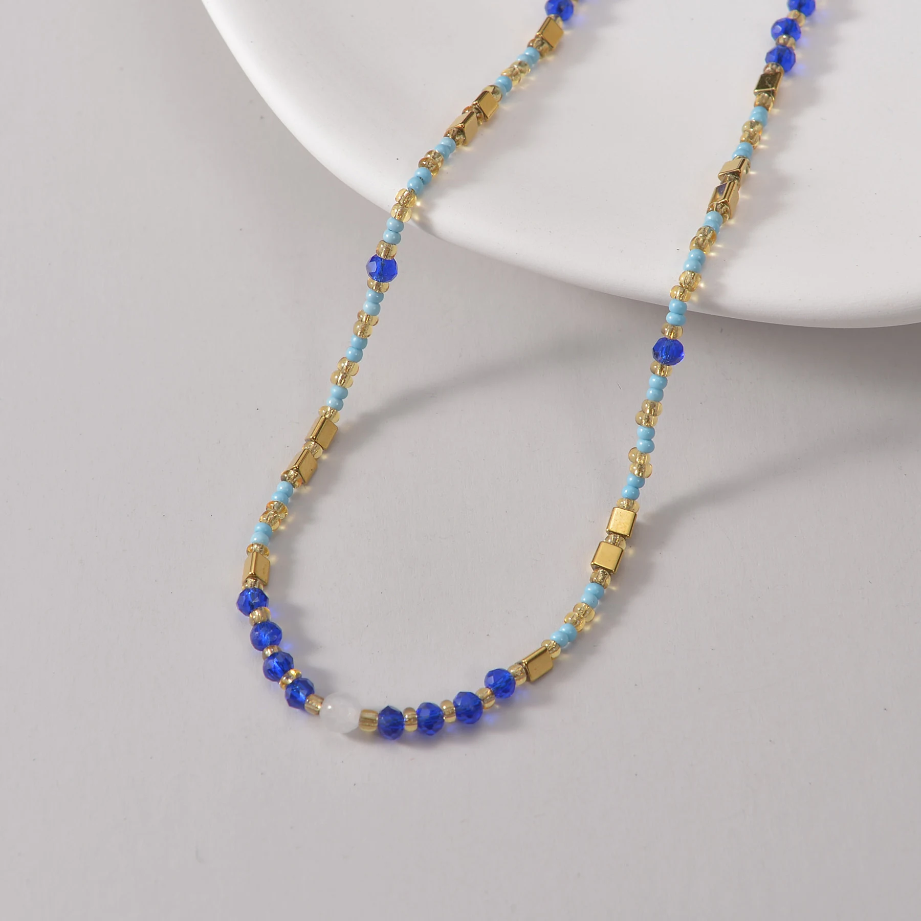 Colar feminino de ouro 14K, moda OL vintage boêmio. Adicione elegância atemporal ao seu visual com este colar deslumbrante e charmoso. — foto 1