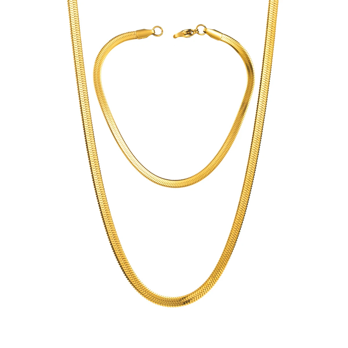 Colar e Pulseira de Aço Inoxidável para Moda Feminina, Conjunto Sofisticado, Resistente e Durável, Ideal para Presentear e Usar Sempre — foto 11