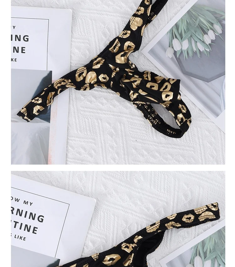 Title 12, Mens Bright Color Elastic Printed Thong. Exper...