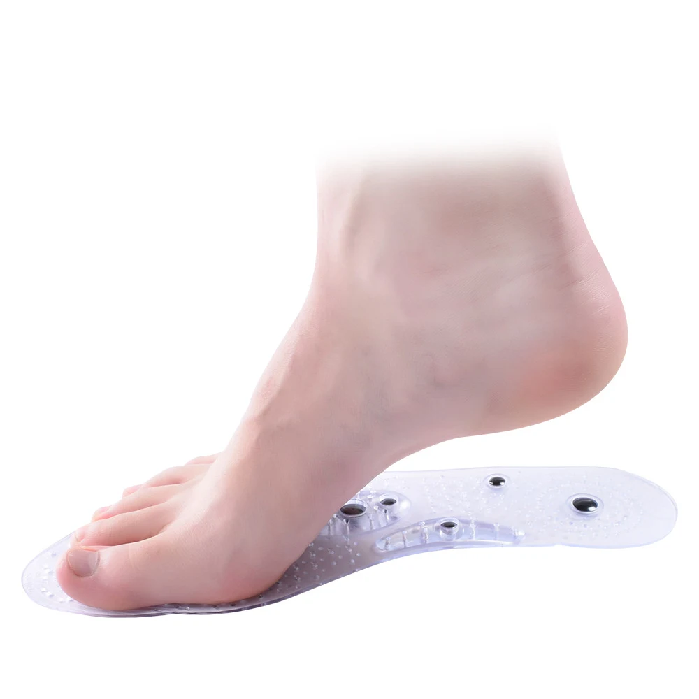 Transparent magnetic therapy insoles with 8 magnets. Provides pain relief, improves circulation, and enhances foot comfo — photo 7