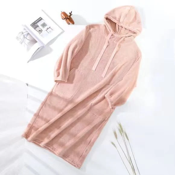 Title 6, Coral Velvet Pajamas Women Wear Hoodies
