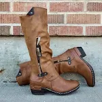 Women's Side Zipper Square Heel Shoes. Stylish and comfortable footwear for women, offering a modern look and easy wear — photo 5