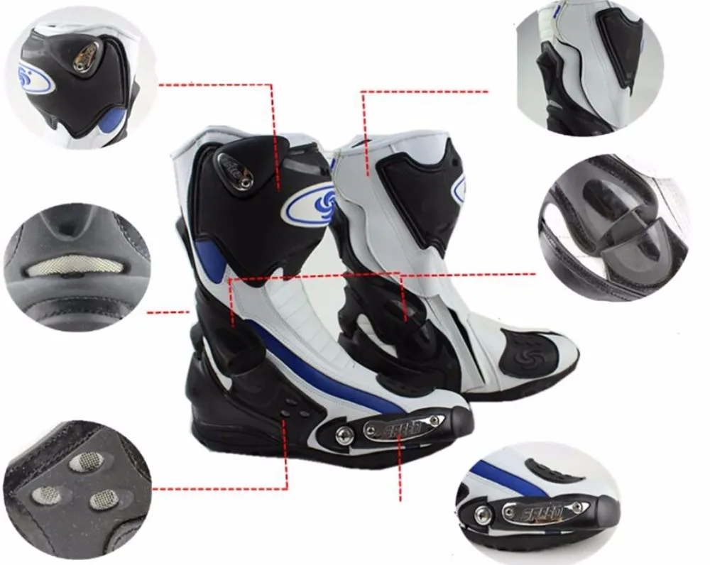 Title 3, Stivali da moto Racing Shoes Riding Tribe Stiva...