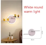 White round warm light