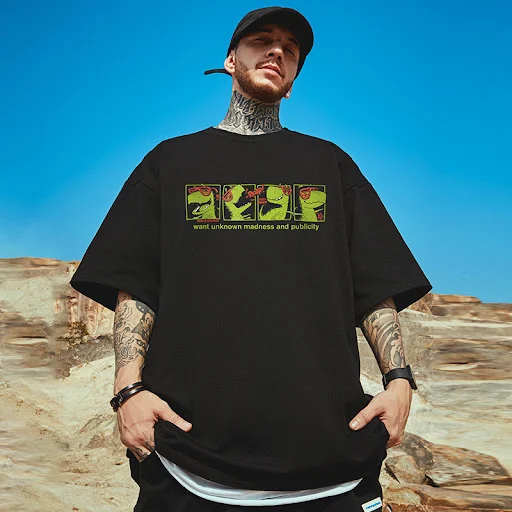 Title 8, Loose T-shirt American short sleeve half sleeve...