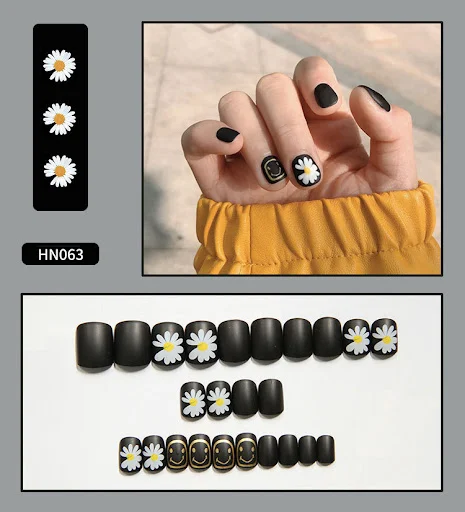 Title 12, Finished nail art fake nails, scrubbable and we...