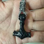 Black rune necklace
