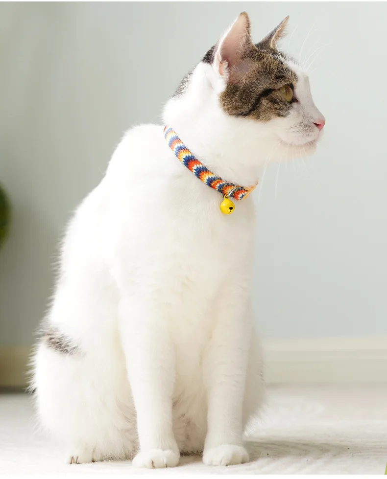 Title 5, Colorful Collar Fit for Cat Puppy Necklace Adju...