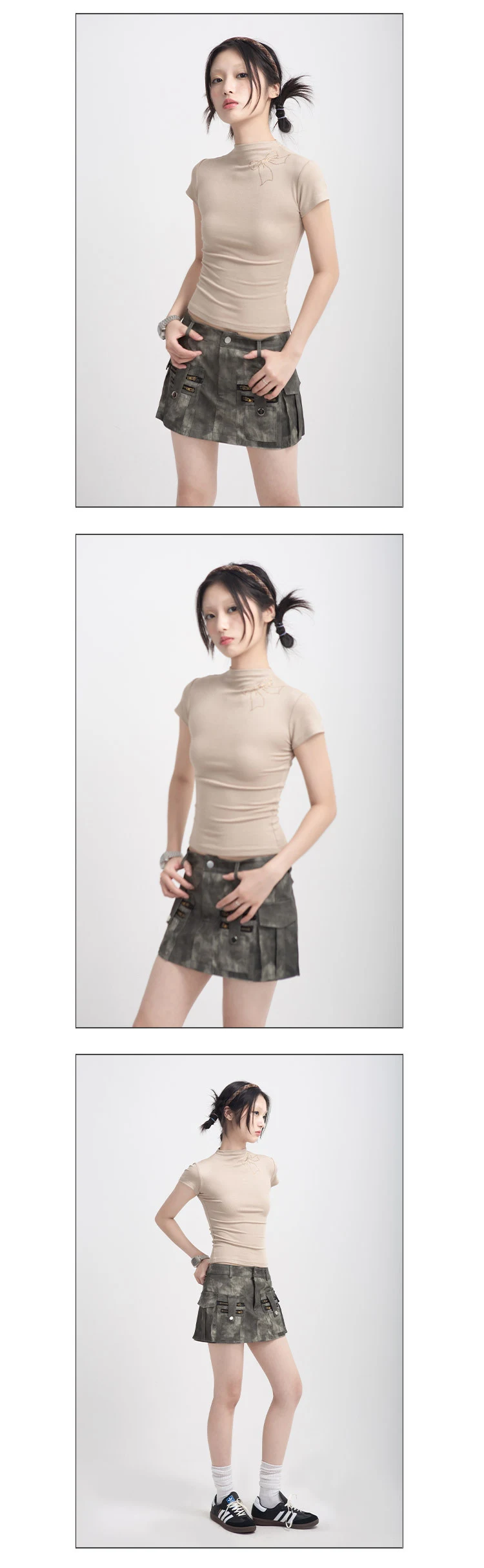 Sweet Cool Style Hot Girl Bow Short Sleeve Ballet Top, perfect for dance and everyday wear. Comfortable and stylish, off — photo 8