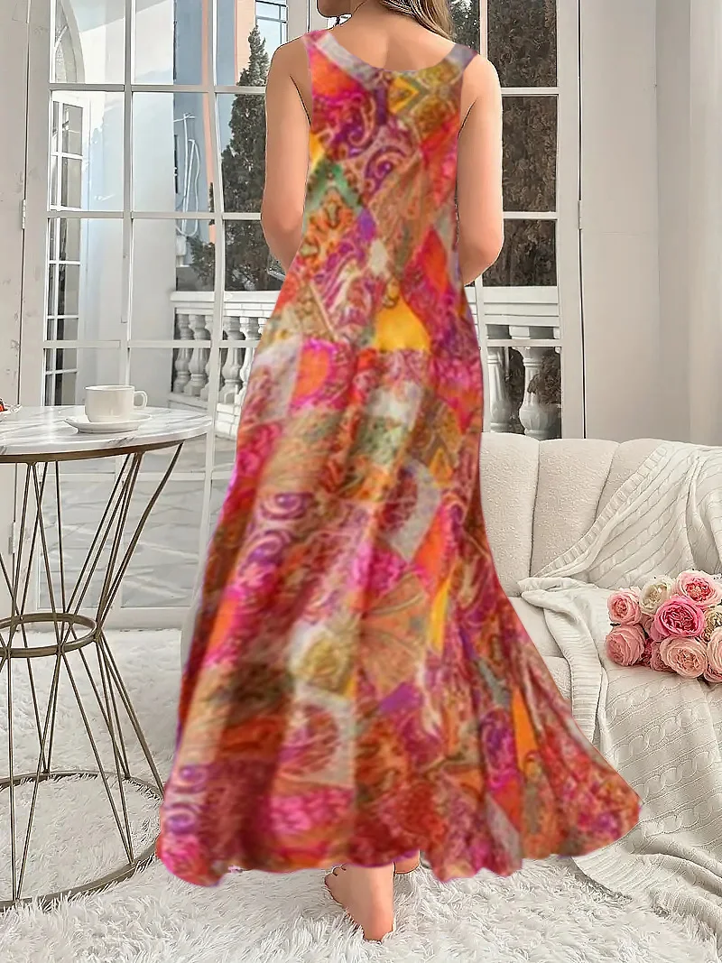Title 12, Polyester Womens Clothing Printing Slip Dress