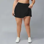 Shorts fitness plus size femininos com saia de tênis outdoor, anti-exposição, perfeitos para esportes e atividades ao ar livre, conforto e segurança. — foto 4
