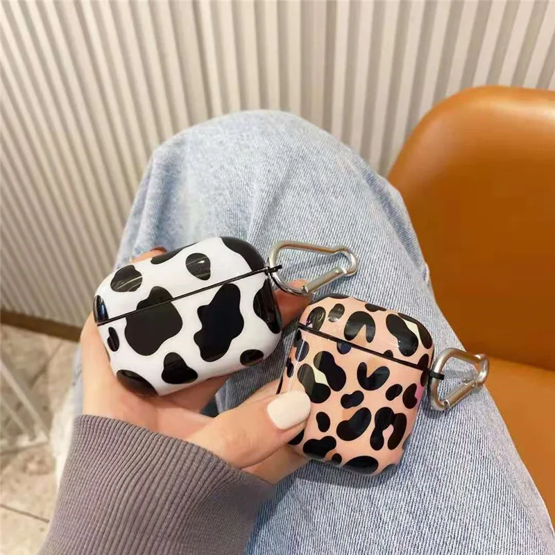Title 5, Creative Cow Pattern Apple Bluetooth Earphone P...